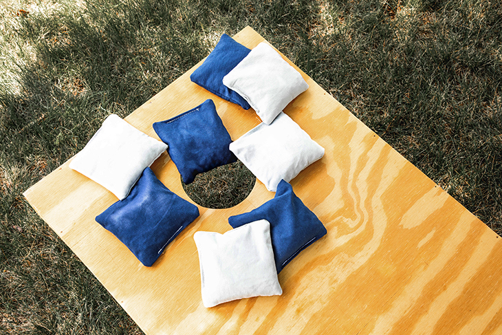 Learn how to sew DIY cornhole bags with our easy tutorial.